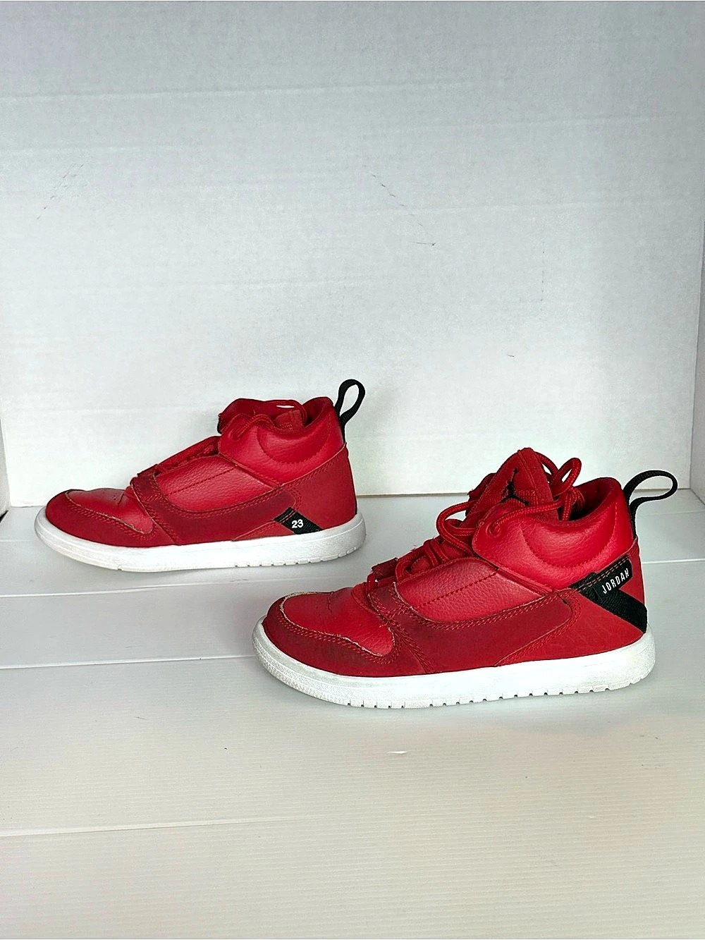 Jordan Air Jordan Fadeaway High-Top Sneakers Red & Black Kids US 12C